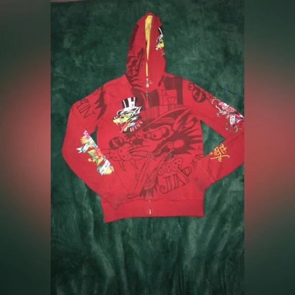 Ed Hardy vintage Zip up - Picture 1 of 4